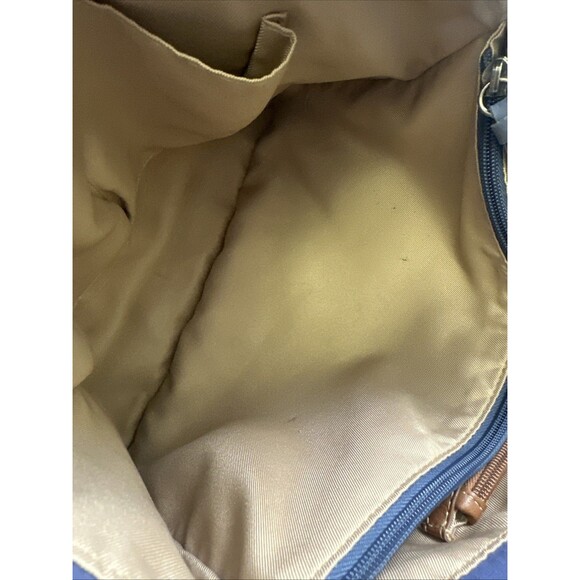 The Sak Huntley Leather Hobo Bag Purse Lake Wildflower Embroidery Blue Soft - Picture 12 of 15